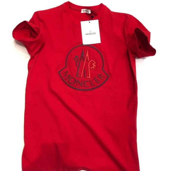 red moncler t shirt